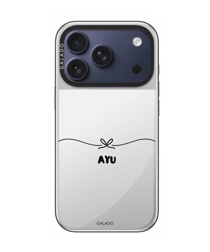 Bow Silver Mirror phone case - GALADO Malaysia