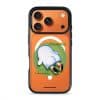 Brief Pause phone case by Mewmovement, a character lying on green grass under the words Everything Can Wait