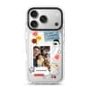 Favourite Moment custom photo phone case by Mewmovement, a photo in a scrapbook frame with flowers and stars