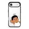 Apa Lagi Lah phone case, Uncle Boi lying in bed with his arm behind his head saying Yes?