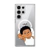 Apa Lagi Lah phone case, Uncle Boi lying in bed with his arm behind his head saying Yes?