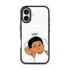 Apa Lagi Lah phone case, Uncle Boi lying in bed with his arm behind his head saying Yes?