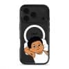 Apa Lagi Lah phone case, Uncle Boi lying in bed with his arm behind his head saying Yes?