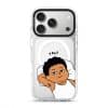 Apa Lagi Lah phone case, Uncle Boi lying in bed with his arm behind his head saying Yes?