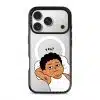 Apa Lagi Lah phone case, Uncle Boi lying in bed with his arm behind his head saying Yes?