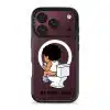 BRB Tandas Calling phone case, Uncle Boi on the toilet scrolling his phone above the words Be Right Back