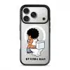 BRB Tandas Calling phone case, Uncle Boi on the toilet scrolling his phone above the words Be Right Back