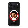 Dilarang Buat Bodoh phone case, Uncle Boi pointing out of a red prohibition sign above the words Dilarang Bodoh