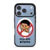 Dilarang Buat Bodoh phone case, Uncle Boi pointing out of a red prohibition sign above the words Dilarang Bodoh