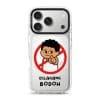 Dilarang Buat Bodoh phone case, Uncle Boi pointing out of a red prohibition sign above the words Dilarang Bodoh