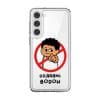 Dilarang Buat Bodoh phone case, Uncle Boi pointing out of a red prohibition sign above the words Dilarang Bodoh