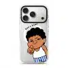 Jangan KCKC phone case, Uncle Boi smirking and pointing under the words Don't KCKC