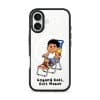 Kaki Goyang Mode phone case, Uncle Boi relaxing on a rainbow lounge chair above the words Goyang Kaki Duit Masuk