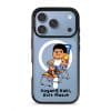 Kaki Goyang Mode phone case, Uncle Boi relaxing on a rainbow lounge chair above the words Goyang Kaki Duit Masuk