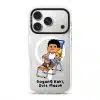 Kaki Goyang Mode phone case, Uncle Boi relaxing on a rainbow lounge chair above the words Goyang Kaki Duit Masuk