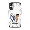 Selipar Incoming phone case, Uncle Boi kicking a flying blue selipar above the words Don't KPKB