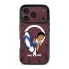 Selipar Incoming phone case, Uncle Boi kicking a flying blue selipar above the words Don't KPKB