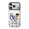 Selipar Incoming phone case, Uncle Boi kicking a flying blue selipar above the words Don't KPKB
