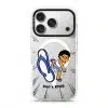 Selipar Incoming phone case, Uncle Boi kicking a flying blue selipar above the words Don't KPKB