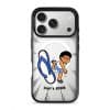 Selipar Incoming phone case, Uncle Boi kicking a flying blue selipar above the words Don't KPKB