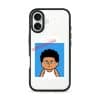 Senyum Paksa Edition phone case, Uncle Boi's unamused passport photo stamped Untuk Kegunaan Kena Paksa Sahaja