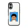 Senyum Paksa Edition phone case, Uncle Boi's unamused passport photo stamped Untuk Kegunaan Kena Paksa Sahaja