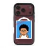 Senyum Paksa Edition phone case, Uncle Boi's unamused passport photo stamped Untuk Kegunaan Kena Paksa Sahaja