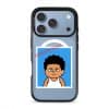 Senyum Paksa Edition phone case, Uncle Boi's unamused passport photo stamped Untuk Kegunaan Kena Paksa Sahaja