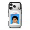 Senyum Paksa Edition phone case, Uncle Boi's unamused passport photo stamped Untuk Kegunaan Kena Paksa Sahaja