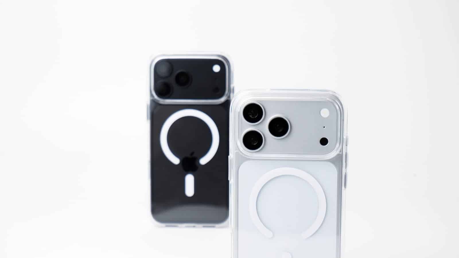 Clear Guard on black and silver iPhone 18 Pro