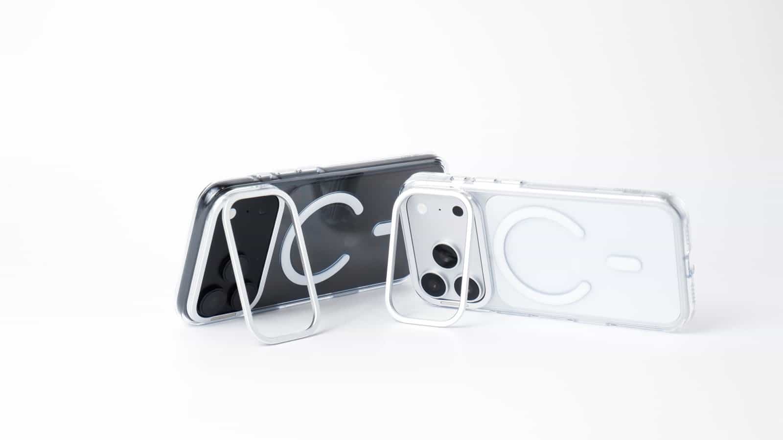 GALADO Titus Stand cases on the iPhone 18 Pro with the kickstand open