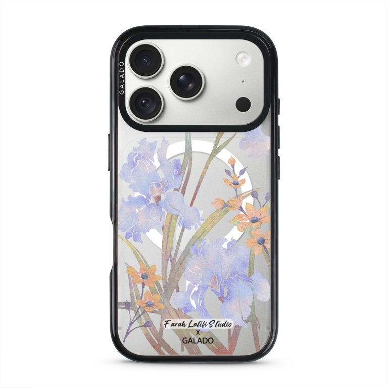 Iris phone case by Farah Latifi Studio