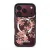 Sakura phone case by Farah Latifi Studio, pink cherry blossom branches on a clear case
