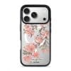 Sakura phone case by Farah Latifi Studio, pink cherry blossom branches on a clear case