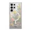 Whimsy phone case by Farah Latifi Studio, small yellow and pink wildflowers on a clear case