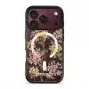 Whimsy phone case by Farah Latifi Studio, small yellow and pink wildflowers on a clear case
