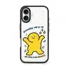 Good Mood Groove phone case, Kurning dancing under the words Everything will be OK with a custom name line