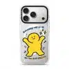 Good Mood Groove phone case, Kurning dancing under the words Everything will be OK with a custom name line