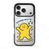 Good Mood Groove phone case, Kurning dancing under the words Everything will be OK with a custom name line