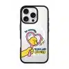 Self Love Club phone case, Kurning in a pink heart mirror with the words no worries, You're still glowing