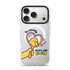 Self Love Club phone case, Kurning in a pink heart mirror with the words no worries, You're still glowing