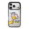 Self Love Club phone case, Kurning in a pink heart mirror with the words no worries, You're still glowing