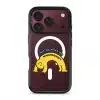 Stay Weird phone case, Kurning bent into a yellow arch under the words Just do what you want