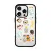 Babushka Cats phone case by Rawrin Kimchi, a pattern of little cats in their own outfits