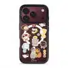 Babushka Cats phone case by Rawrin Kimchi, a pattern of little cats in their own outfits