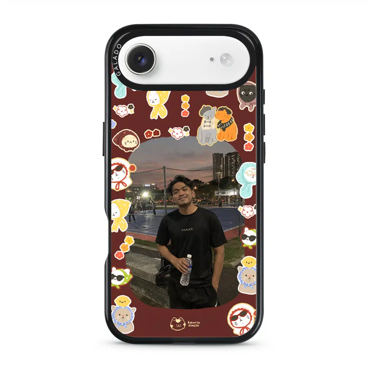 Babushka Cats Frame phone case by Rawrin Kimchi, a customer photo framed by little cats