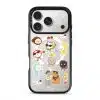 Babushka Cats phone case by Rawrin Kimchi, a pattern of little cats in their own outfits