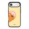 Kimchi Couple Case by Rawrin Kimchi, Kimchi inside half a heart on a yellow case