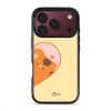 Kimchi Couple Case by Rawrin Kimchi, Kimchi inside half a heart on a yellow case