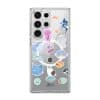 Marine Life phone case by Rawrin Kimchi, sea creatures scattered on a clear case